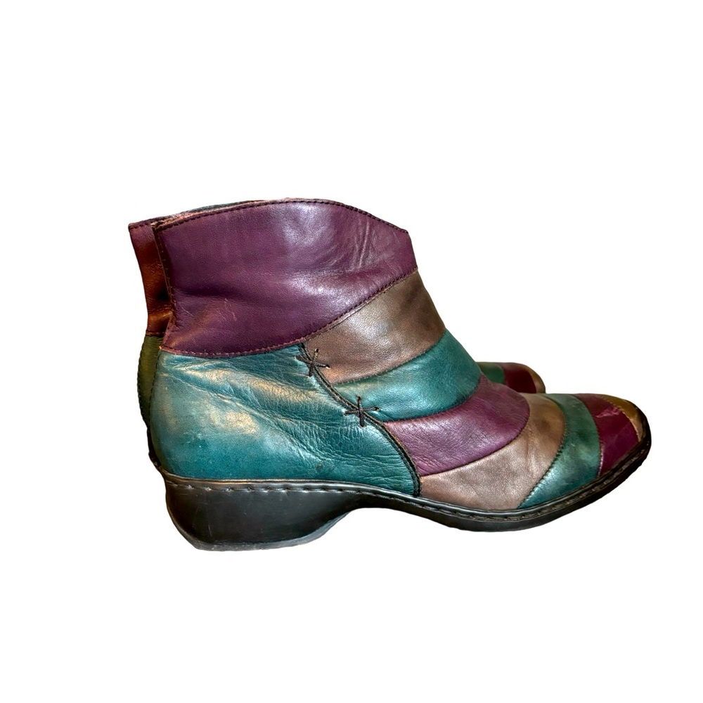 Rieker Colour Wave Leather Super Funky Business Casual Shoes Size EU 39 / W 8.5